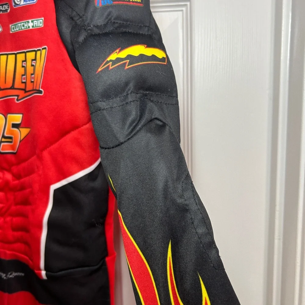 Kids size small (4-6) cars lightning McQueen drivers suit costume - Picture 4 of 13